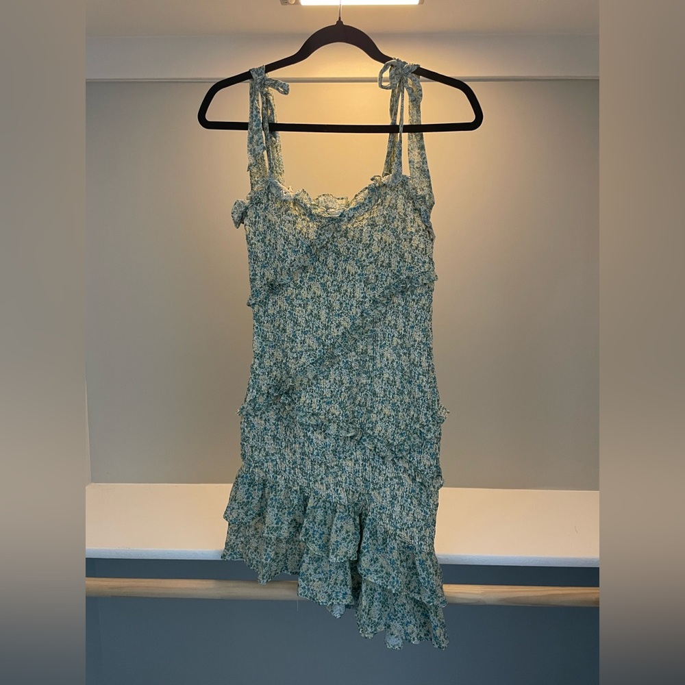 ASTR The Label Floral Ruched Dress